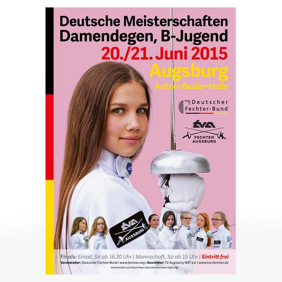 Plakat Deutsche B-Jugend Meisterschaften, Damendegen