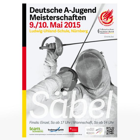 Plakat Deutsche A-Jugend Meisterschaften 2015, Säbel